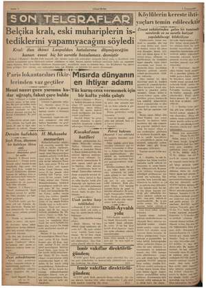    © Sahife 4 (Ulusal Birlik) Belçika kralı, eski muhariplerin i 1s- tediklerini yapamıyacağını söyledi 3 ein 3 (Radyo) ötesi