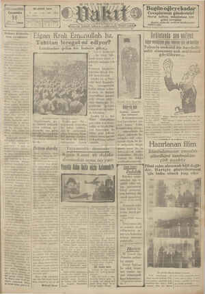 Vakit Gazetesi 16 Ocak 1929 kapağı