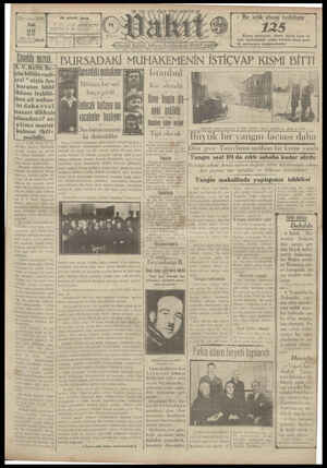 Vakit Gazetesi 22 Ocak 1929 kapağı