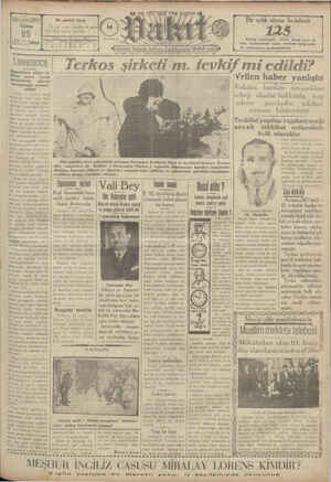 Vakit Gazetesi 25 Ocak 1929 kapağı