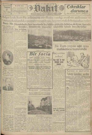 Vakit Gazetesi 2 Şubat 1929 kapağı