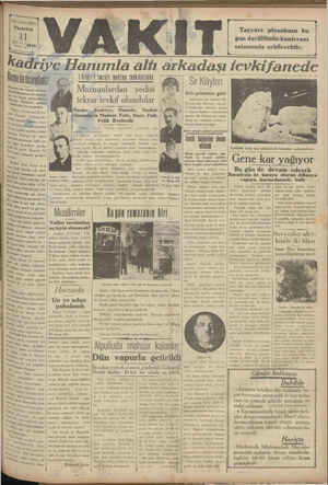 Vakit Gazetesi 11 Şubat 1929 kapağı