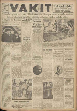 Vakit Gazetesi 15 Şubat 1929 kapağı
