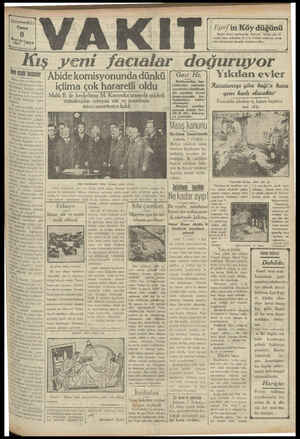 Vakit Gazetesi 8 Mart 1929 kapağı