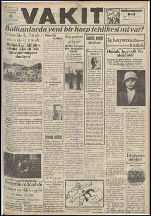 Vakit Gazetesi 6 Nisan 1929 kapağı