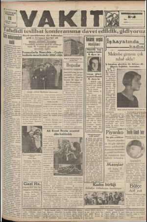 Vakit Gazetesi 10 Nisan 1929 kapağı
