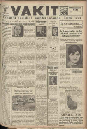 Vakit Gazetesi 18 Nisan 1929 kapağı