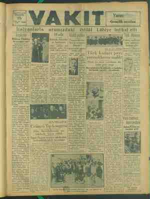 Vakit Gazetesi 18 Eylül 1929 kapağı
