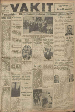 Vakit Gazetesi 19 Eylül 1929 kapağı