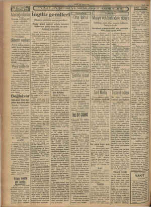    "im xa. BLPSİ >, ki) “VAKTİN SEF Alacağı olanlar İngiliz gemileri Kanuna teyfikan mü- racaat edebilirler Ankara, 8 (Yakar)