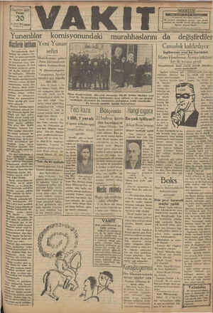 Vakit Gazetesi 20 Ekim 1929 kapağı