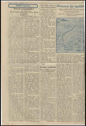  — 8. — VAKIT, — 24 Teşrinisani 1929 — Edebi bahisler “San'at cemiyet için ! Büyük İngiliz edibi 71. G. Velzin hâyatı ve...