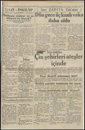    İ GAZİ -İNKİ LÂP | ? » Mahrem hasbahallele nutukları) Halifenin vaziyet ve sa- lâhiyeti ne olacak? ilk sual yağmurunda...