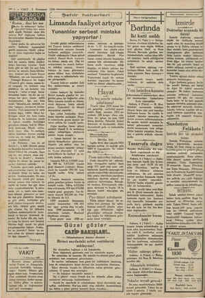    —4 — VAKIT 5 Kümmsani 1930 SUTUNLARDA SE YAHAT “Roma, dan bir ses dra ile münevver! kadın- lığın yüzü birden bire adam...