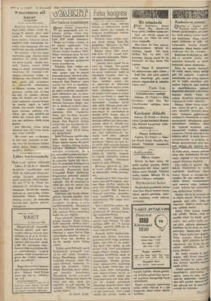  — 4 — VAKİT 13 Könunsani 1930 ———— 9 maznuna âii ANK | karar Pelmikağ kimde kdi balkan kundakçısı EL VSD EEG Üçüncü...