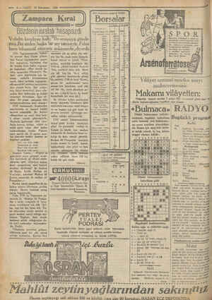  — 6— VAKIT 31 Kânunsani 1930 Zampara Kıral Gözdenin israfalı i hesapsızdl Veliahtı karşılıyan halk: “Bu orospuyu gönde- riniz