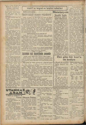  — 2 — VAKIT. 13 Şubat 1930 Muhabir hırsızlık ya parken yaka andı Ankara, 12 (Vakıt) — Paris- | de çıkan Deba gezelesnin mu-