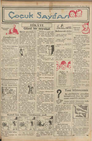    — - 7. — VAKIT. 24 Şubat 1935 — Harilerimizl rilerimizle ai i & Cevaplarımız (Çocuklar bu sayfa haftada bir gön size iahais