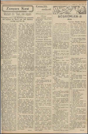  Zampara Kıral Madam dü “Bari, nin nişanı İki tarafına birer erik iliştirilmiş bir salatalık!.. te madam dü “Barri, nin ehil