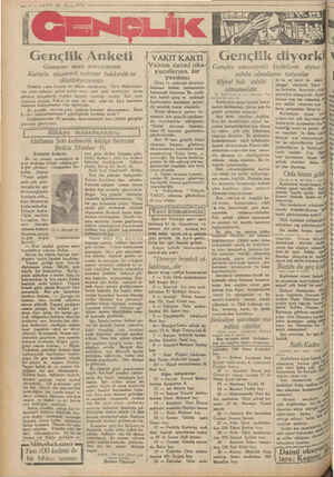    » VEMm.12 — Nisan 1920 —. Gençlik Anketi Gençier size soruyoruz: Kızlarla müşterek tedrisat hakkında ne düşünüyorsunuz...