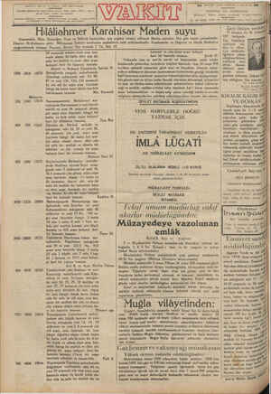    Gazetemizin CRANE ve verm'erin bütün hakları mahfyedur İ Gazeteye gönderilecek meki , sit se (Yarı) isareti konulmalıdır.