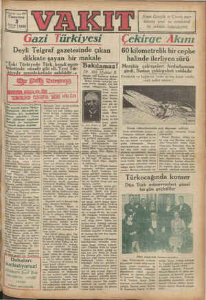    meki Ka i Vette AZI ürkiyesi Deyli Telgraf gazetesinde çıkan dikkate şayan bir makale Eski Türkiyede Türk, kendi memr- |