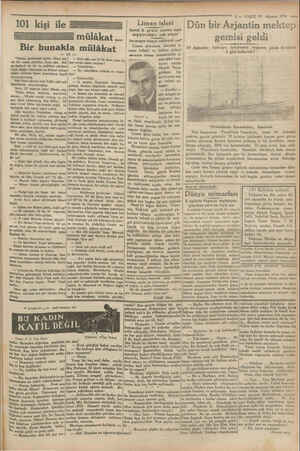    —— ——— 3 — VAKIT 29 Ağustos 1920 — Liman isleri | Dün bir Arjantin mektep | Hamdi B, şirket isminin niçin | mülâk at EE...