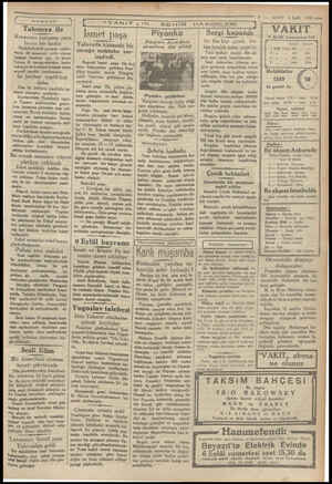  VAKIT 6 Eylül 1930 --— | WEEK IN SEHIR Takunya ile Kocasının katasınt yara layan bir kadın FeriköyündeB arutane cadde- sinde