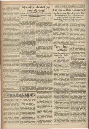  — —2 VAKIT 19 eylül 1930 “© (TELGRAF HABERLERİ) 'Taymis ve Rus donanmâsı | İngiliz gazetesi Karadenizdeki Rus donanmâsınır