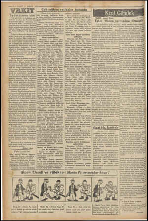  DE MİR — 4— VAKIT 2 ŞUBAT 1931 YARIK Tp Fakültesinin ıslahı Son günlerde tıp fakültesi tale- besi için yazılmış bir fizyoloji