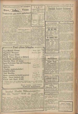     g —— - 7— VAKIT 7 ŞUBAT 1931 m © Emvali metruke müdürlüğünden: Satılık hane hissesi Galatada Fereketzede mahallesinde...