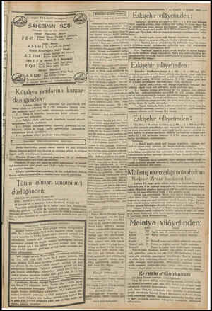  N 7 — VAKIT 4 MART 1931 — l | Mahkeme ve tera ilânları | Istanbul 4 üncü icra memurluğun- Eskişehir vilâyetinden * dan: 4...