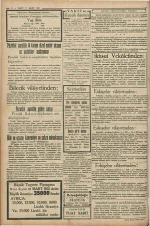    x — VAKIT 9 MART 1931 : Istanbul Belediyesi INânları Küçük ilânları > Her çün neşralunar Acele satılık hane Kidirgi ts-...