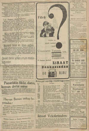    y— swebevlet dei, Şalları unun; idaresi, ve Mama met- keli dey | , EMİ ani a eee e e iğ ei 7 — VAKIT 14 MART 1931 ——...