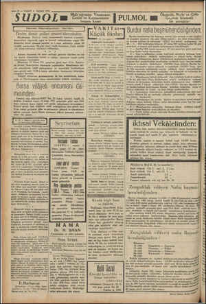  — 8 — VAKIT 4 NiSAN 1931 SUDOLm Devlet Demiryolları iHanlârı Devlet demir yolları umumi idaresinden: Haydarpaşa, Derince,...