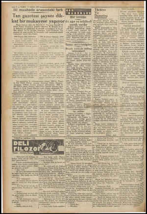  dan —? — VAKIT 7 NISAN 1931 iki muahede arasındaki fark Tan gazetesi şayanı dik- kat bir mukayese yapıyor Alman hariciye...