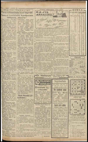  6 — VAKIT 4 MAYIS 1931 Harici Haberler Paris kilisesinde kızıl bayrak! İspanyol komünistler Aptülkerimin tahliyesini Paris, 2