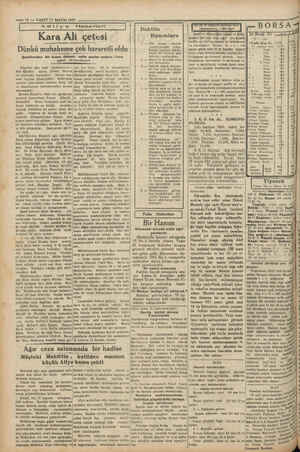   — 10 — VAKIT 17 MAYIS 1931 | asiye Maberer | Kara Ali çetesi Dünkü muhakeme çok hararetli oldu Şahitlerden bir kısmı...
