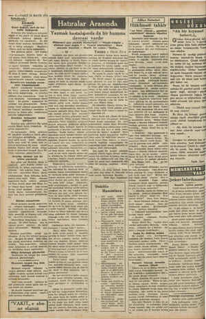    — 4 —VAKIT 24 MAYIS 1931 Belediyede : Ekmek Çeşni değişti, narh da her hafta değişecek Pirmeilar dün belediyeye mürâcâat