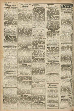  > 5 — 2 -e VAKIT 2 Haziran 1931 ? kya teşvik Bir kadın mahkeme- de tevkif edildi Feridiyede ev sahibesi Münev- ver ve Sabahat