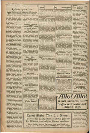  — 8 — VAKTT 18 Hariran 1931 ya m | Adliye Haberleri | | Çalınan para için Salihi öldürmekle maznun Ali çavuşla Hüseyne müddei