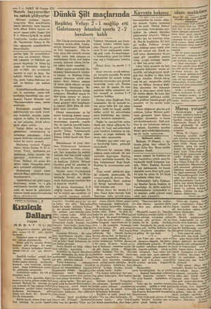  — 2 — VAKIT 20 Haziran 1931 maa Rİ minenin yi Mısırlı tayyareciler bu sabah gidiyorlar Bükreşte toplanan tayyare kongresine