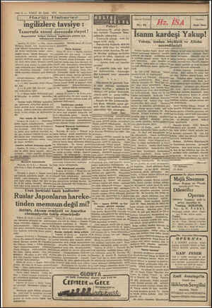    —— 4. — VAKIT 24 Eylül 1931 ingilizlere tavsiye : Tasarrufa azami derecede riayet! Beynelmilel tediyat ba İngiltereye...