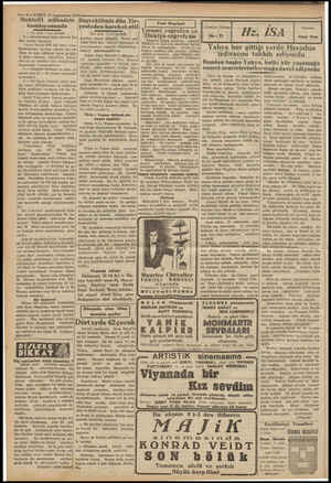  —— 4 —VAKITT 11 Yeşvievvei 1931 Muhtelit mübadele komisyonunda ada * İL Üse tarafı 1 inci sa 1 — İstanbuldaki inde edilecek