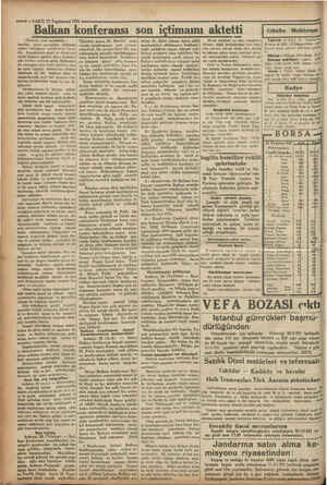  6 —VAKIT 27 Teşrinevvel 1931 Balkan konferansı son içtimaını aktetti ( Üsttsrafı (inci sayıfamızda | kandân, yakın soylardan