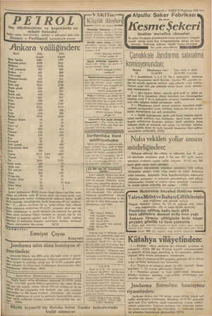    11— VAKIT 16 Teşrinsani 1931 —— Alpullu Şeker Fabrikası Kesme $ekeri imaline muvaffak olmuştur. Bu şeker Avrupanın...