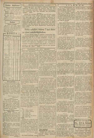  bi e Günün Muhtırası Takvim — Pazar 22 Teşrinisani İl inci ay 1931. 11 Recep 1350 Senenin Geçen günleri: 320 kalan günler 38