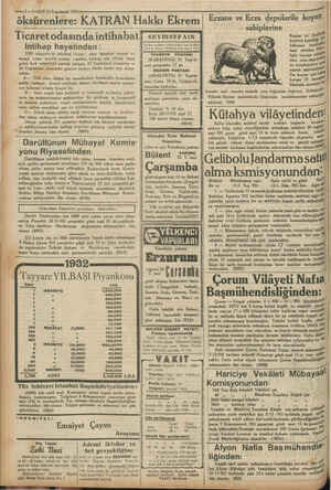  “ “a ; e » Me » © —ı2—VAKIT2S Teşrinsani 1931 öksürenlere: KATRAN Hakkı Ekrem | Eczane ve yi parsel koyu, İn -« sahiplerine