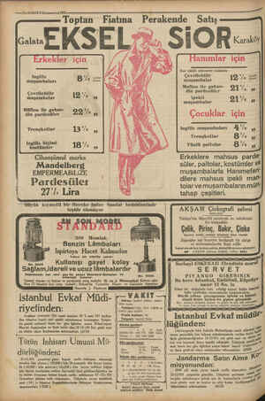    —ı2-VAKIT 8 Kânunuevvel 1931 Fiatına Perakende Satış rkekler için Hanımlar için Deri taklidi mütenevvi renklerde...