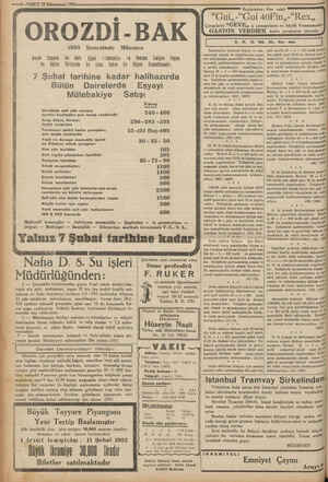  —6—VARTT 22 Künunusani 1932-——— i > iki Defa Türkiyade Ancak Senede Ve Bütün ir ütedakiya Satan Eşyal En Ucuz En Bütün...